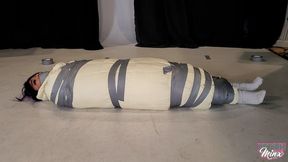 Katana - Helpless Beauty Mummified in Multiple Blankets (MP4 Format)