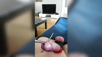 Twink Sounding Session with Cock Ring and Butt Plug
