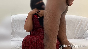 Mallu Muslim Thatha and Neighbour Oral and Fucking In Sofa Wearing Maxi And Hijab, Malapuram, Kerala