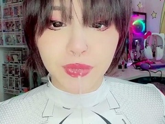 Hot amateur Asian GF toys sucks and fucks