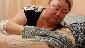 Blacked and gagged, I'm orally ravaged by my hot stepmom each morning