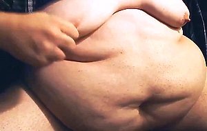 FAT Belly & Boobs - Moobs Play.  Saggy Fatty Tits