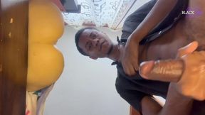 Stepdaddy Fucks His Fleshlight with His Big Cock and a Lot of Saliva Until He Cums