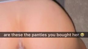 College GF gets creampied while cheating on Snapchat