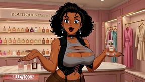 thick curvy boss babe making time for a shower quickie