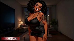 thick curvy boss babe making time for a shower quickie