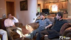 Horny guys have group anal sex in various positions