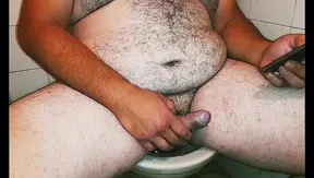 Bearded Bear Jams Out Watching Hot Gay Porn – Wild Solo Ride Ends Messy