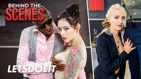 Stunning brunette and blonde pornstars Anna de Ville and Helena Moeller in a premium photoshoot on H