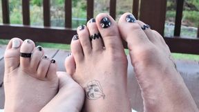 Showing off our feet