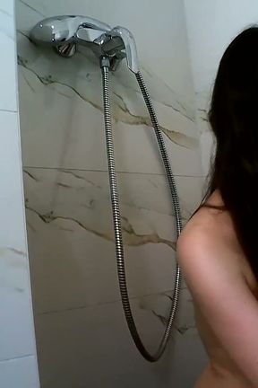 Golden shower in the bathroom