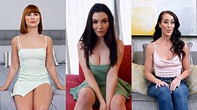 TeamSkeet captures Surfer Girl's messy facial during her first porn casting