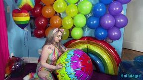 Rainbow Beach Ball Accidental Pop