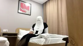 Turkish woman masturbates for stepson in pantyhose