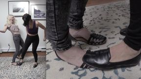 STOMP FIGHT - Jamie Daniels, Goddess Dee, Foot Stomping, Hopping - WMV