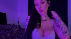 Slutty British Goth PAWG dirty talk JOI