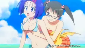 Seductive Bikini Babes Dive Into Horny Hentai Pool Action