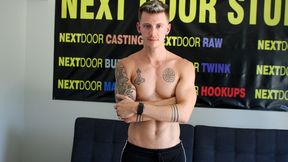 Inked Stud Dante Foxx Jerks His Hard Cock - Nextdoor Casting