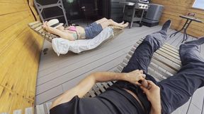 full  DICKFLASH roof adventure flashing  cumshot