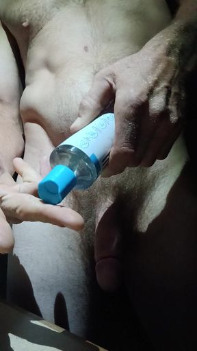 Solo masturbation with fingers assist