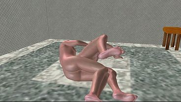 3D Gay Porn: Top Fucks Bottom'_s Ass Spooning Style &amp_ Creampies Deep Inside