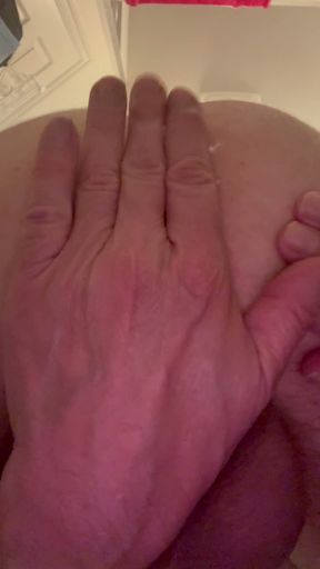Freshly shaved asshole