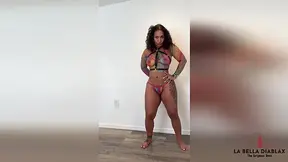 OLDER WOMAN Latina LaBella shows off her hot lingerie outfit