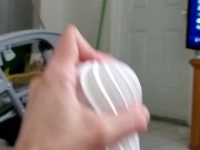 Masterbating with my Tenga Flex