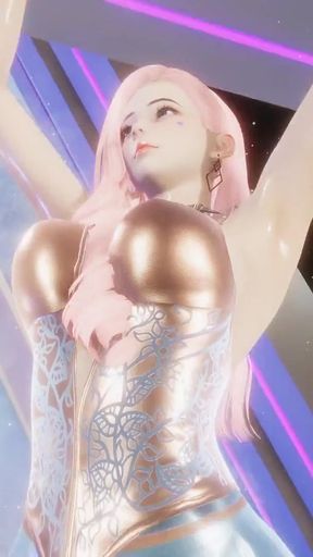 MMD HYOLYN - Wait Seraphine Sexy Kpop Dance League of Legends Hentai Uncensored 4K 60FPS   Clip 1