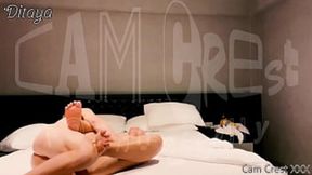 A handsome American and his adult Asian lover enjoy wild sex in a lavish hotel suite