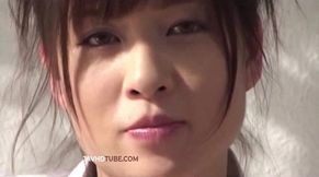 Busty Teen (18+) Hyori Shiraishi's Hairy Pussy Gets Attention During Amateur Fingering