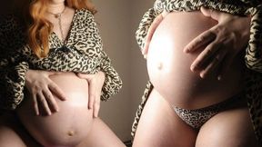 Redhead Nancy shows off her pregnant body (Full HD 1920 1080)