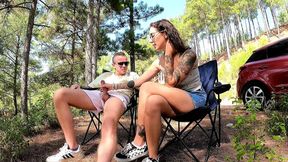 Stepsister let me pleasure her backside in the mountains after blowing me off