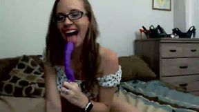 The Magnificent Norah Nova Pleasures Herself with Dildo