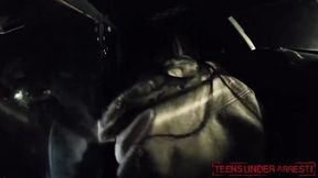 Mischievous teen fucked by cops on the way to the station