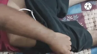 First time revealing roommate's huge cock from his underwear