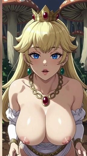 Gol Topless Animation Hot Princess Peach