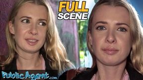 Public Sex KOMPLETTE SZENE - Cute & zögerliche Studenten erster öffentlicher Sex im Regen