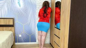 Home entertainment of an experienced MILF with big shapes and