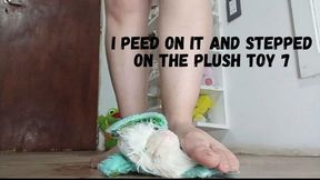 I peed on it and stepped on the plush toy 7