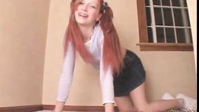 ”Sexy Laura Fingering her Twat hard Upstair”