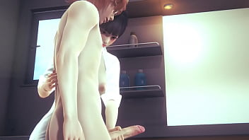 Hentai uncensored 3d - Ema Handjob in laundry room- Japanese Asian Manga Anime Film Game Porn