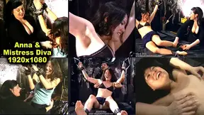 Full Clip Mistress Diva & Anna - Tickled In Sin Cute Asian from China town tormented relentlessly by Beautiful Domme