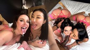 Nicole Doshi, Troy Francisco And Angela White In Cum Swap With After Draining Huge Bbc