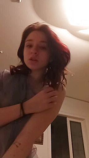 Baby dancing in a dress