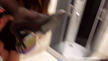 Amateur Czech mega anal orgy with elements of costume party