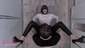 Amateur wife moans and cums during intense CFNM fuck session