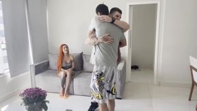 Fucking My Stepsister's Ass, My Brother-in-law Almost Caught Us