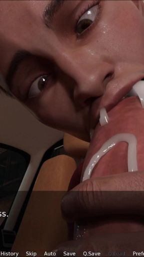 18 Plus Boy Giving Blowjob Shemale Girl Big Cock In Car   Clip 2