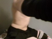 Puppy lift his skirt show his ass just for you~